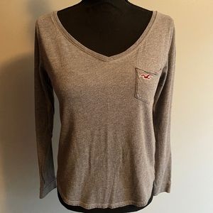 Hollister Long Sleeve V-neck